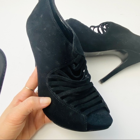 NEW Aldo suede peep toe platform heels - Picture 4 of 6